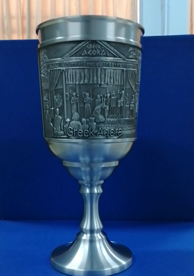 2021 Pewter Goblet: The Greek Agora